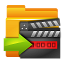 Folder Shared Videos Icon 64x64 png